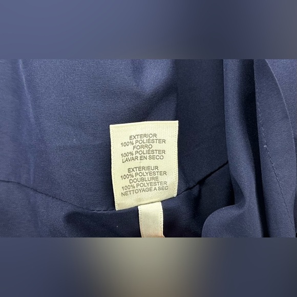 Women’s Eliza J Blue Solid Polyester Layered Flow Designer Midi Dress Size 2 - Picture 4 of 4